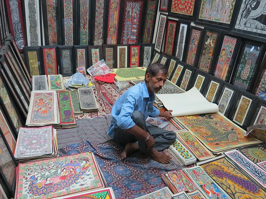 Madhubani Painted Craft — Madhubani painting